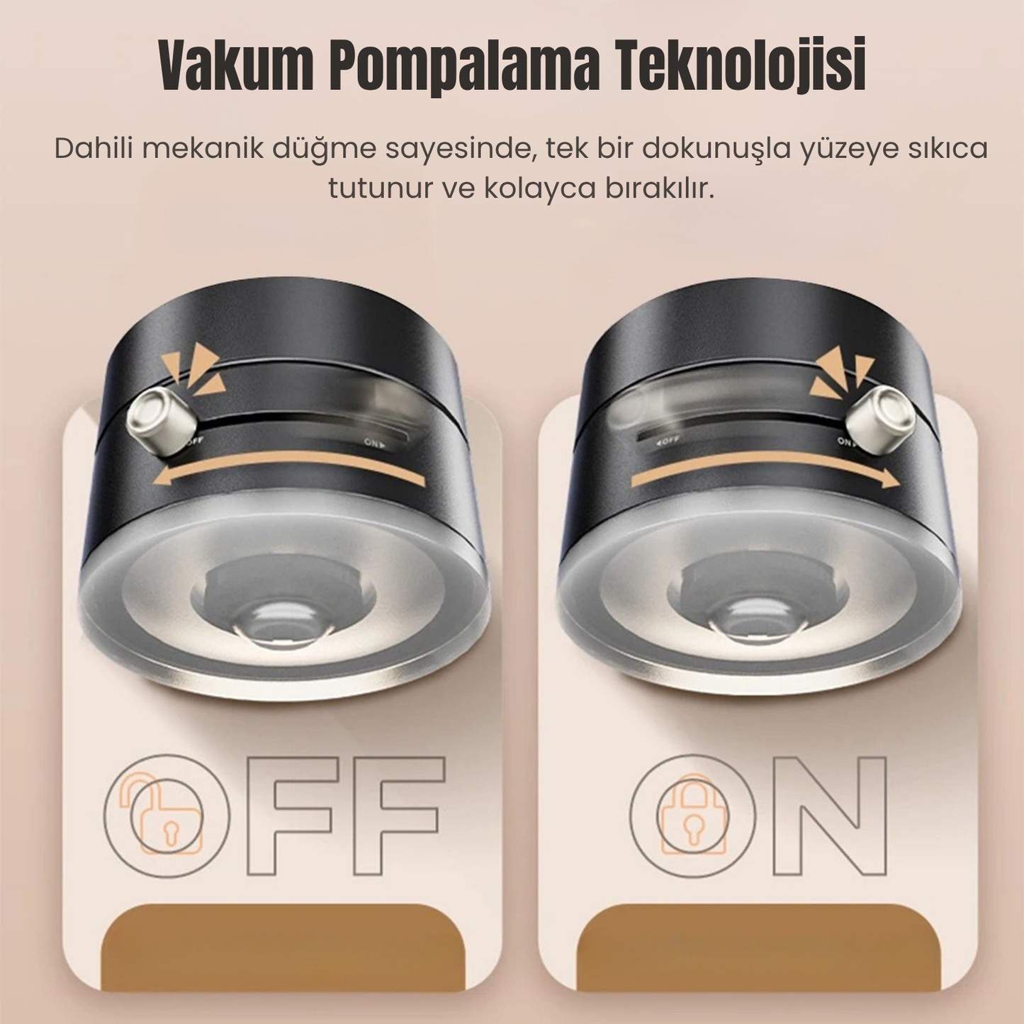 Premium Vakumlu Telefon Tutucu
