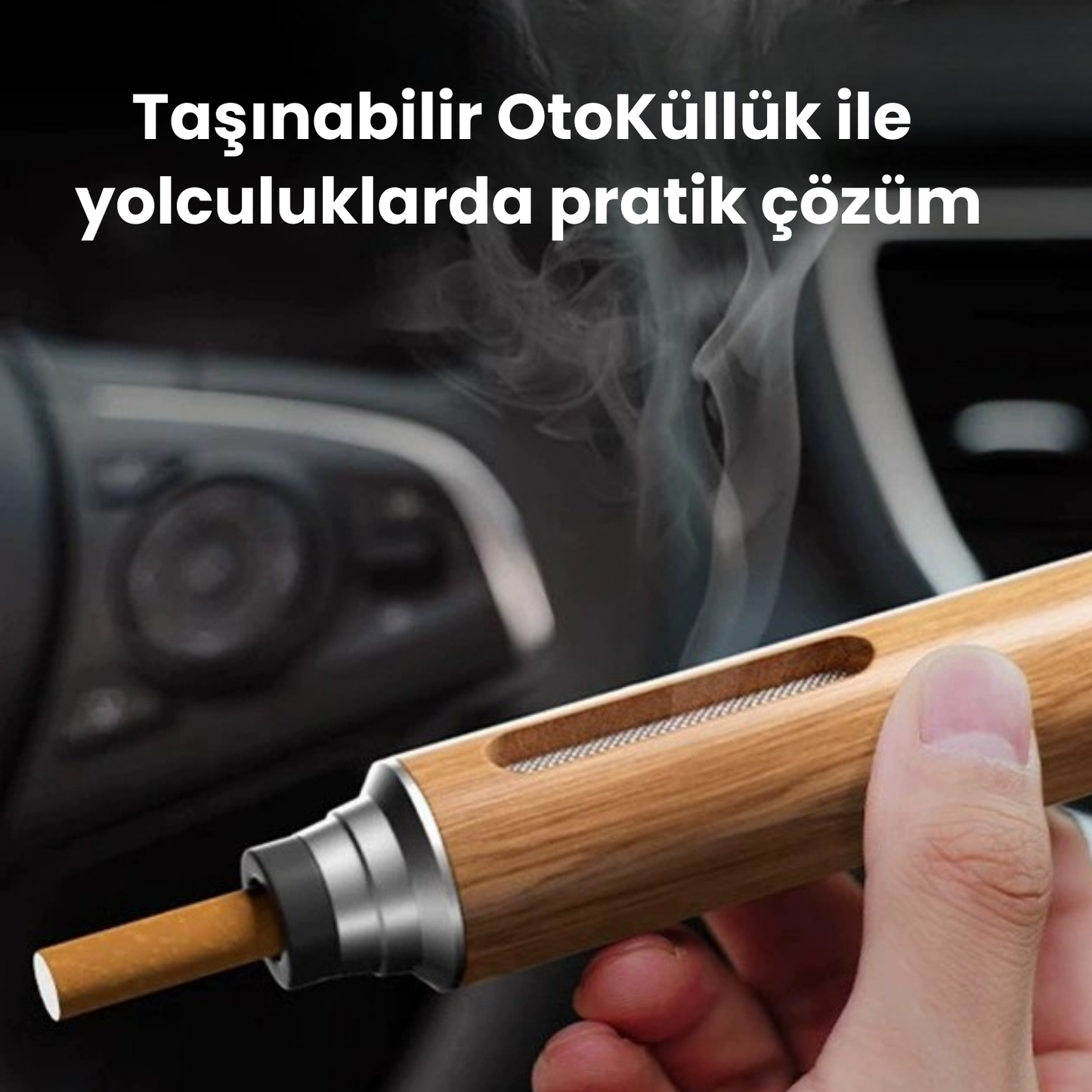 OtoKüllük | Araç İçi Ahşap Dökülmez Küllük