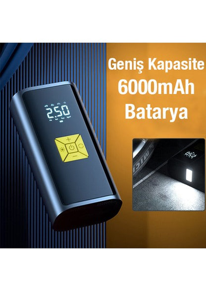 Akıllı Taşınabilir Çok Fonksiyonlu Araç Kompresörü