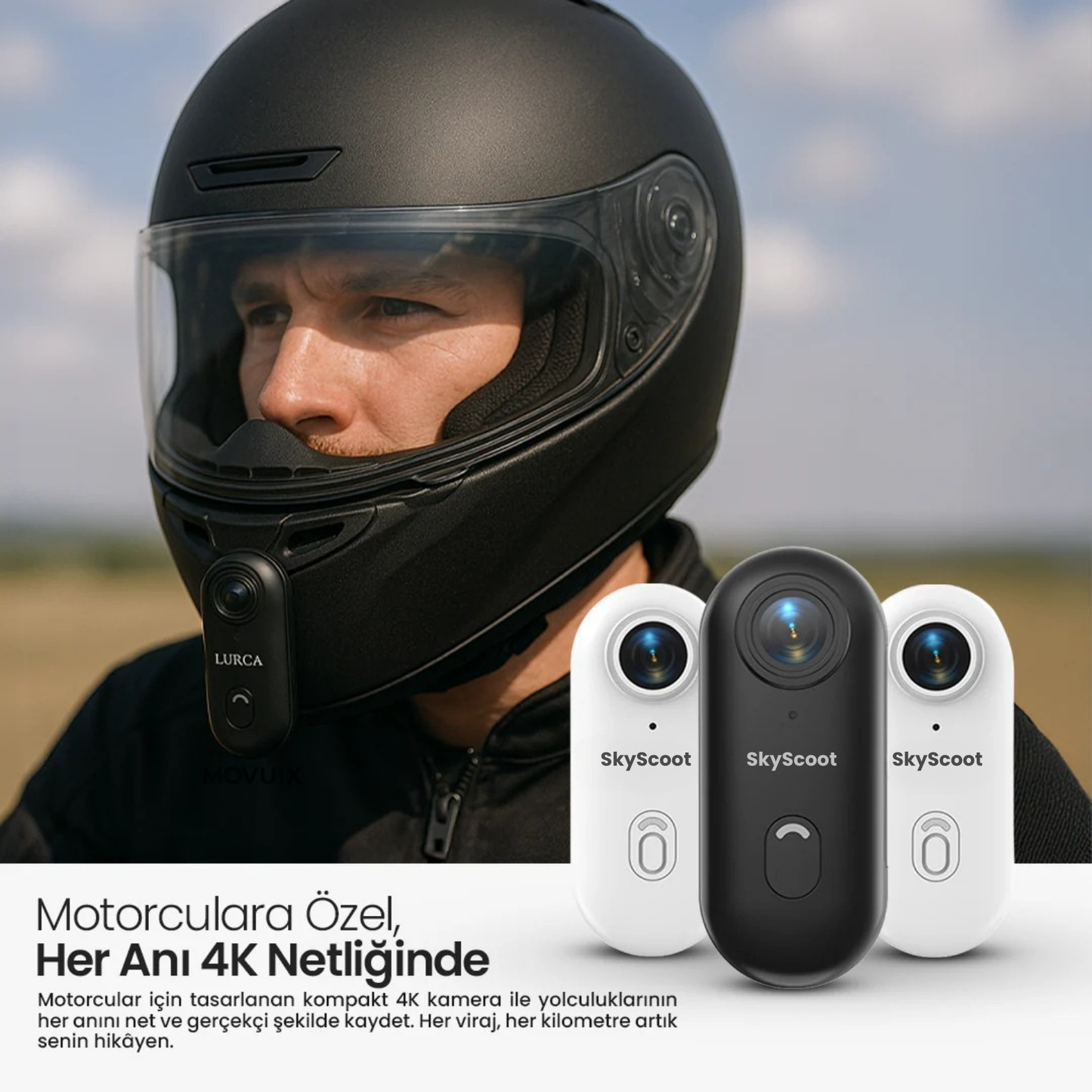 SkyScoot™ Ultra HD Aksiyon Kamerası