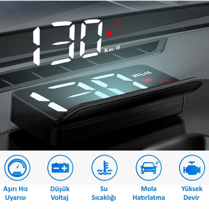 HUD Dijital Ekran – Su Sıcaklığı, Hararet, Hız, Devir Göstergesi