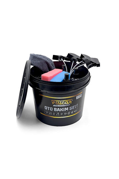 12 Parça Efsane Araç Bakım Seti Fırsat Full Oto Bakım Temizlik Seti Bez Sünger Hediyeli
