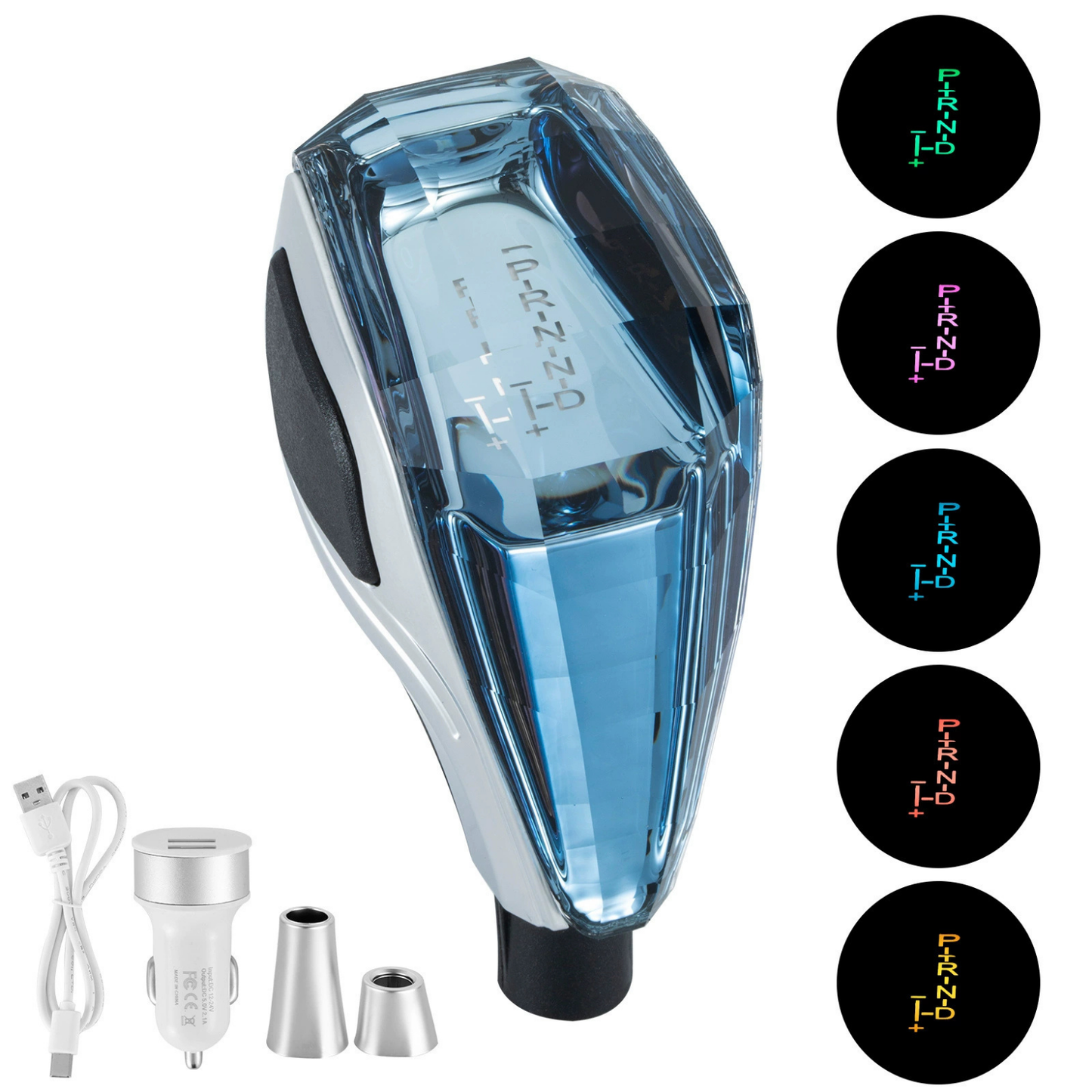 LUX Vites – LED Aydınlatmalı Kristal Vites Topuzu