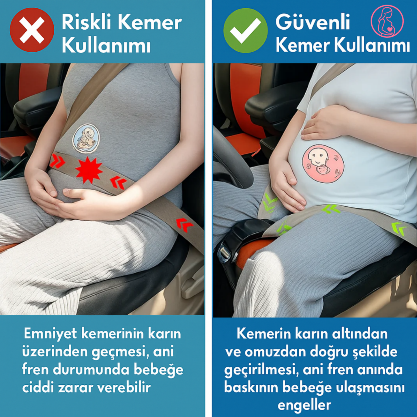 AnneKemer – Hamileler için Emniyet Kemeri