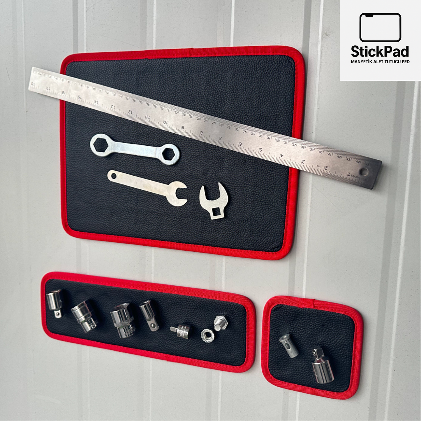 3 Parça StickPad – Manyetik Alet Tutucu Ped