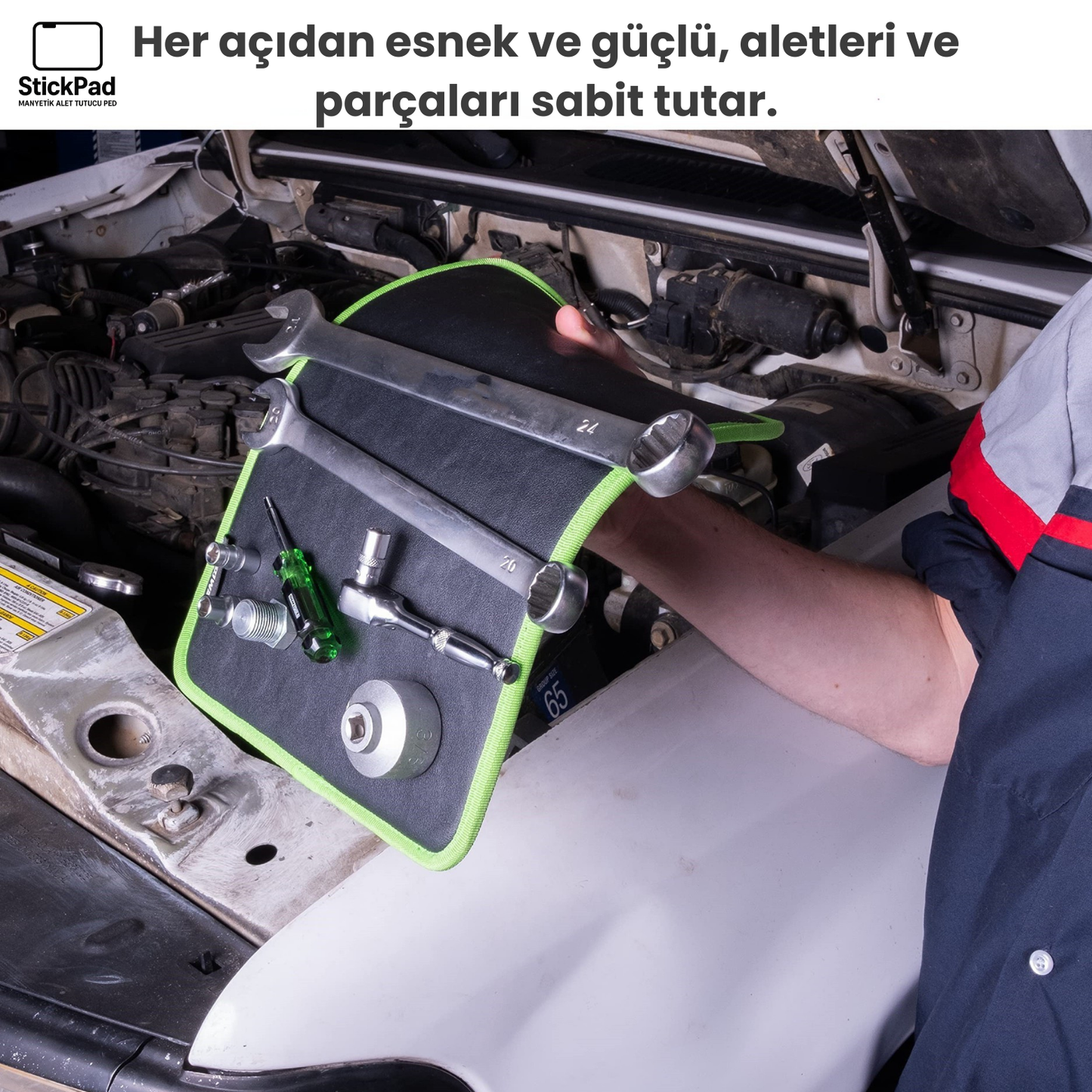 3 Parça StickPad – Manyetik Alet Tutucu Ped