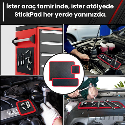 3 Parça StickPad – Manyetik Alet Tutucu Ped