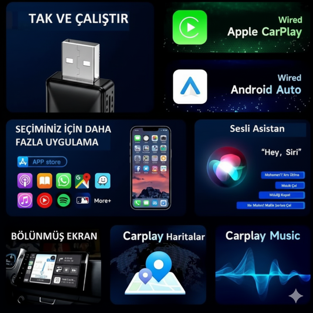 Android Car Play Adaptör
