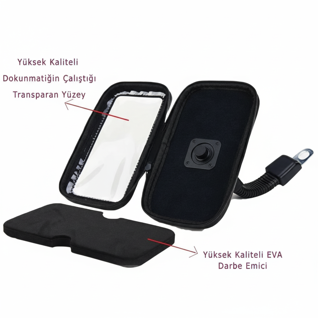 Su Geçirmez Motosiklet Telefon Tutucu