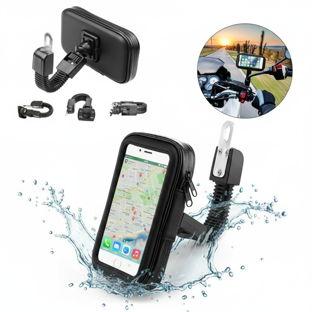 Su Geçirmez Motosiklet Telefon Tutucu