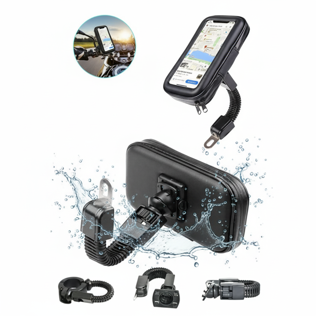 Su Geçirmez Motosiklet Telefon Tutucu