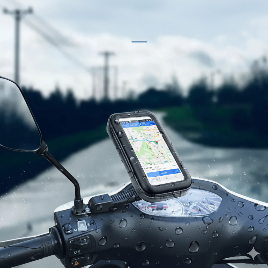 Su Geçirmez Motosiklet Telefon Tutucu