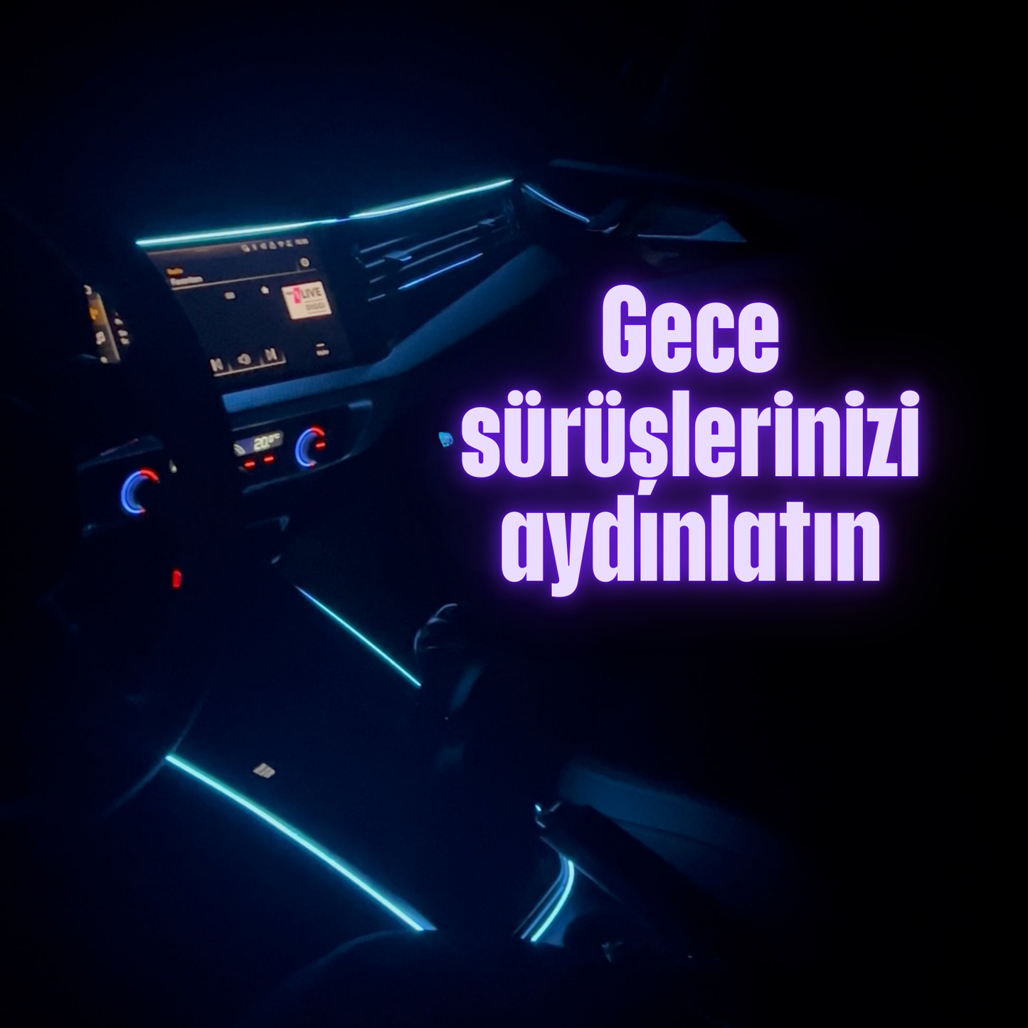 Müzik Ritimli RGBIC Atmosfer Işıkları